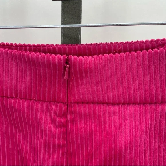 Veronica Beard magenta corduroy skirt